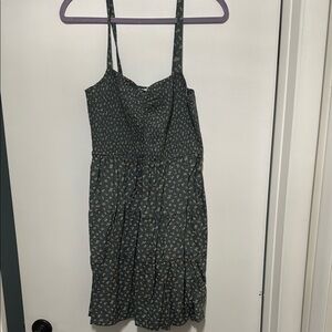 Madewell Floral Green Dress